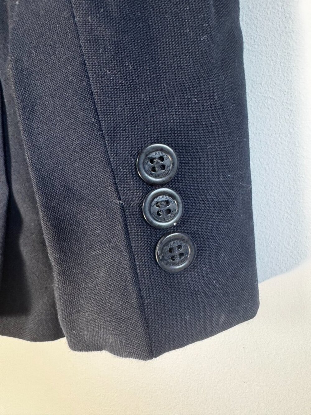 RJ Classics Essentials JR Navy Tailored Preppy Equestrian Show Coat - Youth 8R - Picture 5 of 8